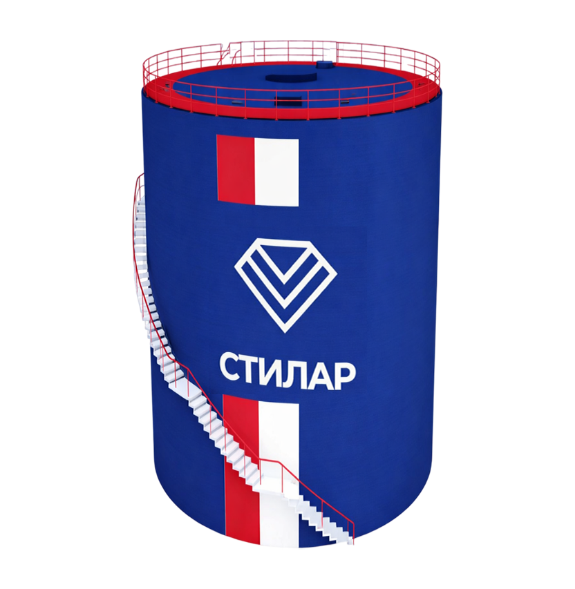 Цельносварной резервуар РВС для сточных вод 15 м³ от завода-производителя